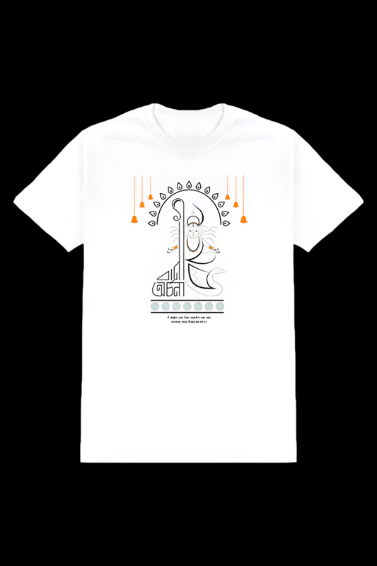 Customized Printed T-shirt For Maa Saraswati Puja